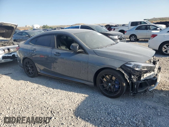 2020 BMW 2 Series M235i xDrive with VIN WBA13AL01L7F72414, listed as a Copart auction lot 62427215 with Not provided miles and Salvage title. Bid and sale history available at DreamBid. Image 4.