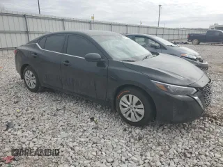 2025 Nissan Sentra S with VIN 3N1AB8BV4SY221733, listed as a Copart auction lot 47888115 with 6,100 mi miles and Salvage title. Bid and sale history available at DreamBid. Image 4.