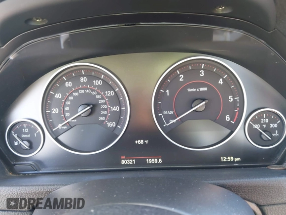 2016 BMW 3 Series with VIN WBA8F1C51GK438486, listed as a IAAI auction lot 41324078 with 80,321 mi miles and . Bid and sale history available at DreamBid. Image 7.