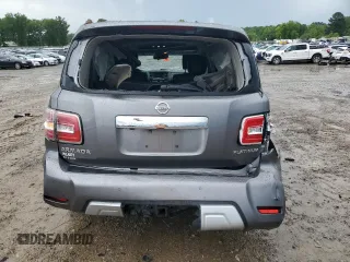 2017 Nissan Armada Platinum with VIN JN8AY2NF8H9300967, listed as a Copart auction lot 55513905 with 120,266 mi miles and Salvage title. Bid and sale history available at DreamBid. Image 6.