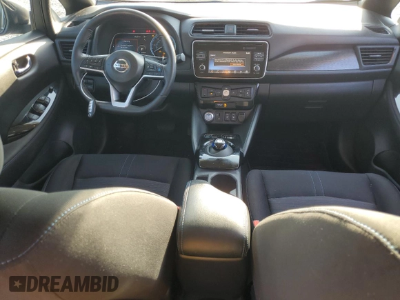 2019 Nissan LEAF SV with VIN 1N4AZ1CP7KC301168, listed as a Copart auction lot 57576085 with 31,755 mi miles and Salvage title. Bid and sale history available at DreamBid. Image 8.