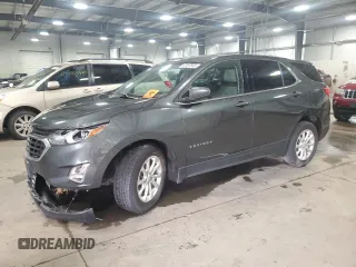 2018 Chevrolet Equinox LT with VIN 3GNAXJEV9JS644043, listed as a Copart auction lot 47387545 with 90,648 mi miles and Salvage Title. Bid and sale history available at DreamBid. Image 1.