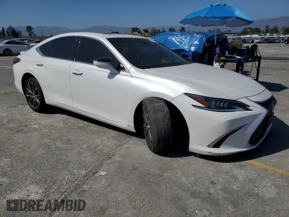 2024 Lexus ES 300h with VIN 58ADA1C13RU037546, listed as a Copart auction lot 57158805 with 49,138 mi miles and Salvage title. Bid and sale history available at DreamBid. Image 4.