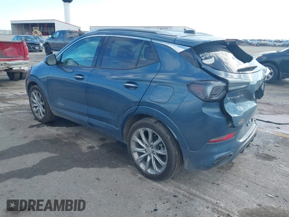 2024 Buick Encore GX Avenir with VIN KL4AMFSLXRB005592, listed as a IAAI auction lot 41145261 with 16,819 mi miles and . Bid and sale history available at DreamBid. Image 3.