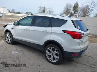2019 Ford Escape Titanium with VIN 1FMCU9J97KUB85528, listed as a IAAI auction lot 41708344 with 88,841 mi miles. Bid and sale history available at carsss.com. Image 3.
