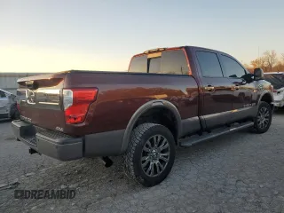 2016 Nissan Titan XD Platinum Reserve with VIN 1N6BA1F40GN505987, listed as a Copart auction lot 80798344 with 78,393 mi miles and Salvage Title. Bid and sale history available at carsss.com. Image 3.