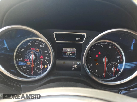 2017 Mercedes-Benz GLS 550 with VIN 4JGDF7DE7HA904797, listed as a Copart auction lot 70669814 with 75,145 mi miles and Salvage Title. Bid and sale history available at DreamBid. Image 9.