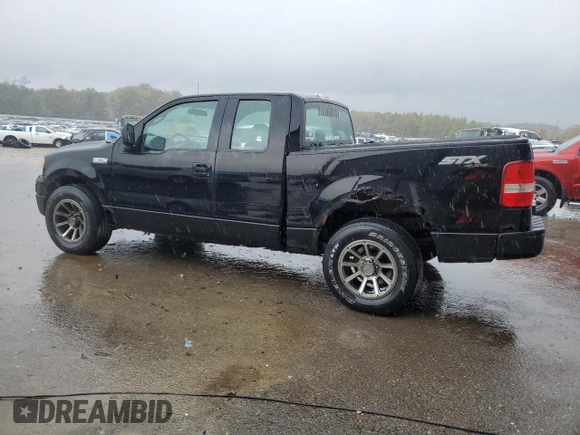 2005 Ford F-150 STX with VIN 1FTRX14W05KC57470, listed as a Copart auction lot 80720524 with 142,958 mi miles and Salvage Title. Bid and sale history available at carsss.com. Image 2.