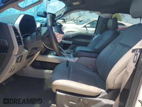 2020 Ford F-150 XL with VIN 1FTEW1CP4LKF46733, listed as a Copart auction lot 55809085 with 54,699 mi miles and Salvage title. Bid and sale history available at DreamBid. Image 7.