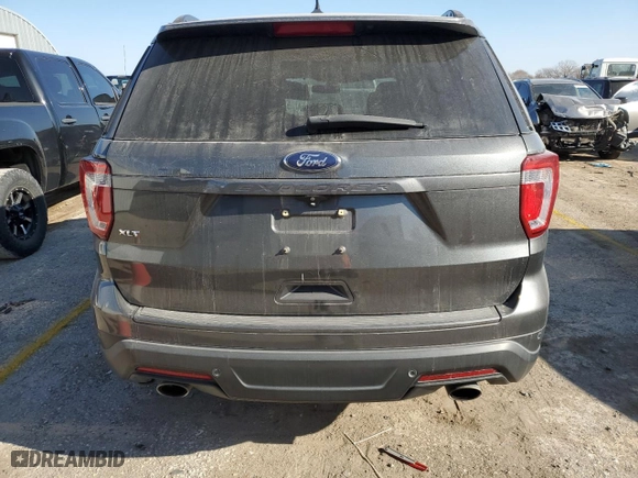 2019 Ford Explorer XLT with VIN 1FM5K7D81KGB39049, listed as a Copart auction lot 82164554 with 81,366 mi miles and Salvage Title. Bid and sale history available at carsss.com. Image 6.