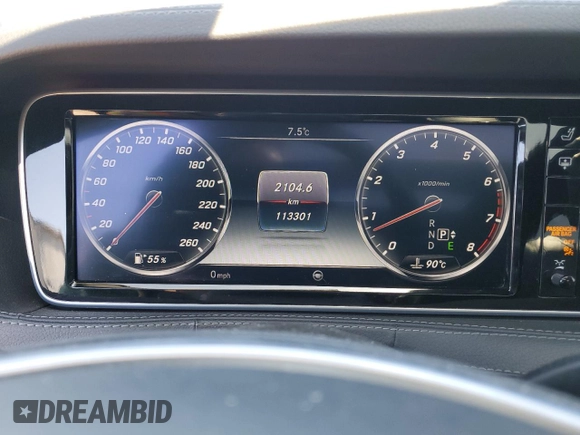 2015 Mercedes-Benz S 550 with VIN WDDUG8FB8FA120822, listed as a Copart auction lot 53850365 with 113,301 mi miles and Clean title. Bid and sale history available at DreamBid. Image 9.