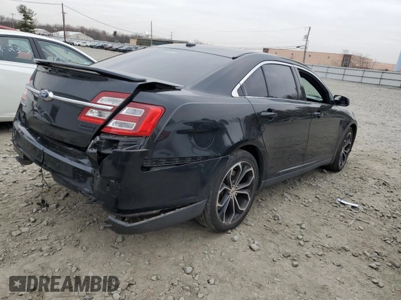 2015 Ford Taurus SHO with VIN 1FAHP2KT2FG188060, listed as a Copart auction lot 48952155 with 93,092 mi miles and Salvage Title. Bid and sale history available at DreamBid. Image 3.