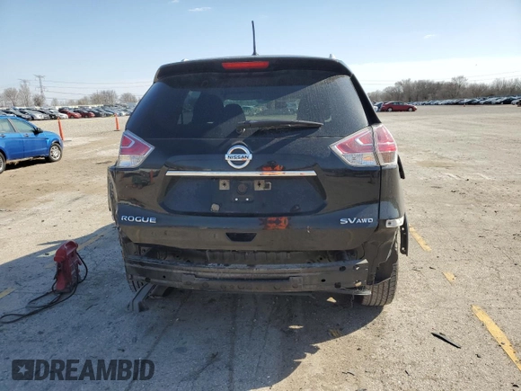 2015 Nissan Rogue SV with VIN KNMAT2MV2FP505065, listed as a Copart auction lot 51227225 with 155,998 mi miles and Salvage Title. Bid and sale history available at carsss.com. Image 6.