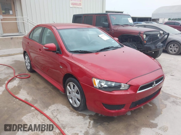 2015 Mitsubishi Lancer ES with VIN JA32U2FU7FU003772, listed as a IAAI auction lot 42127352 with 130,281 mi miles. Bid and sale history available at carsss.com. Image 1.