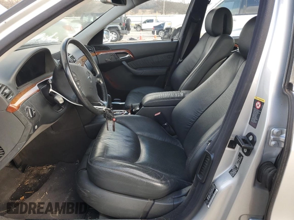 2003 Mercedes-Benz S-Class 4.3L with VIN WDBNG70J23A357308, listed as a Copart auction lot 88350525 with 0 mi miles and Salvage Title. Bid and sale history available at carsss.com. Image 7.