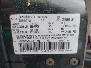 2002 Jeep Liberty Limited с VIN 1J4GL58K32W180061, выставлен на аукционе IAAI как лот 42644030 с пробегом 105 668 миль миль и . История ставок и продаж доступна на DreamBid. Изображение 9.