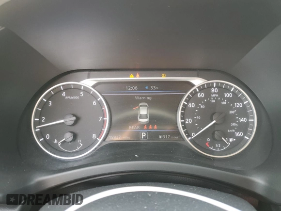 2024 Nissan Sentra SV with VIN 3N1AB8CV7RY270837, listed as a Copart auction lot 51293725 with 18,937 mi miles and Salvage Title. Bid and sale history available at DreamBid. Image 9.