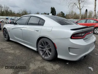 2022 Dodge Charger Scat Pack with VIN 2C3CDXGJ5NH193293, listed as a Copart auction lot 47803085 with 52,009 mi miles and Salvage Title. Bid and sale history available at carsss.com. Image 2.