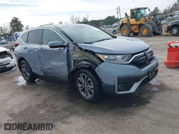 2021 Honda CR-V EX with VIN 2HKRW2H57MH618300, listed as a IAAI auction lot 41824198 with 134,892 mi miles. Bid and sale history available at carsss.com. Image 1.