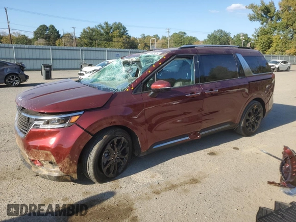 2024 Kia Carnival SX Prestige with VIN KNDNE5H37R6414924, listed as a Copart auction lot 77483414 with 10,016 mi miles and Salvage Title. Bid and sale history available at carsss.com. Image 1.
