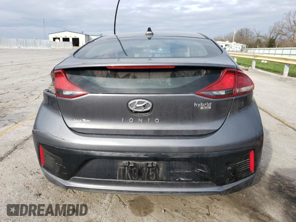 2018 Hyundai Ioniq Blue with VIN KMHC65LC3JU075425, listed as a Copart auction lot 50436785 with 176,136 mi miles and Salvage Title. Bid and sale history available at DreamBid. Image 6.