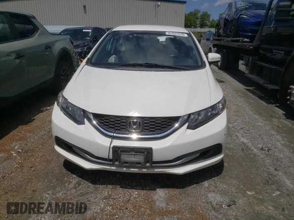 2015 Honda Civic LX with VIN 2HGFB2F54FH560189, listed as a Copart auction lot 57337515 with 68,531 mi miles and Salvage title. Bid and sale history available at DreamBid. Image 5.