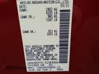 2015 Nissan LEAF SV with VIN 1N4AZ0CP7FC328466, listed as a Copart auction lot 49580363 with 103,633 mi miles. Bid and sale history available at carsss.com. Image 12.