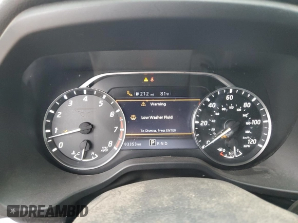 2021 Nissan Titan SV with VIN 1N6AA1EE2MN528429, listed as a Copart auction lot 56388524 with 93,353 mi miles and Salvage Title. Bid and sale history available at DreamBid. Image 9.