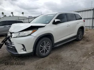 2019 Toyota Highlander SE with VIN 5TDKZRFHXKS311614, listed as a Copart auction lot 53902345 with 89,454 mi miles and Salvage title. Bid and sale history available at DreamBid. Image 1.