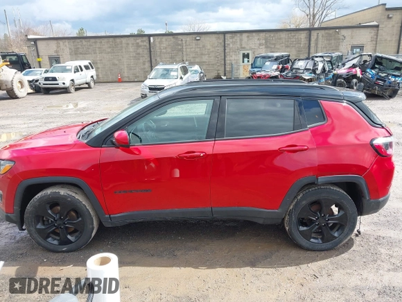 2021 Jeep Compass Altitude with VIN 3C4NJDBB3MT504477, listed as a IAAI auction lot 41886527 with 50,341 mi miles and . Bid and sale history available at DreamBid. Image 14.