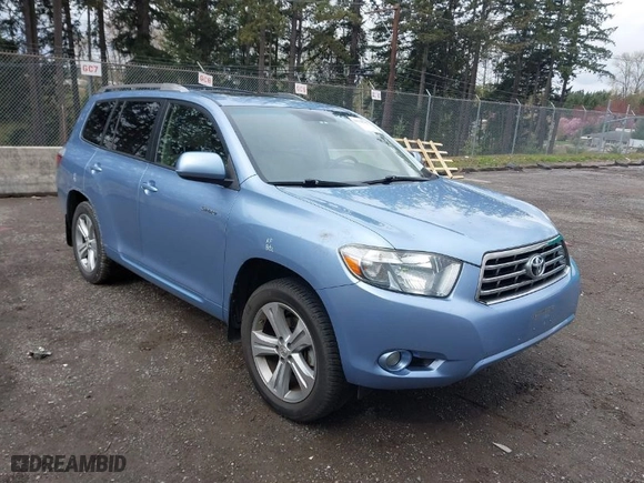 2008 Toyota Highlander Sport with VIN JTEDS43A582019517, listed as a IAAI auction lot 41918787 with 169,872 mi miles. Bid and sale history available at carsss.com. Image 1.