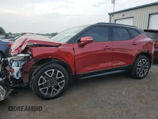 2024 Chevrolet Blazer RS with VIN 3GNKBKRS7RS121821, listed as a Copart auction lot 60870335 with 12,155 mi miles and Salvage title. Bid and sale history available at DreamBid. Image 1.