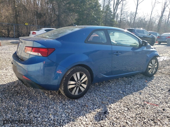 2013 Kia Forte Koup EX with VIN KNAFU6A24D5742893, listed as a Copart auction lot 49132235 with 102,336 mi miles and Salvage Title. Bid and sale history available at carsss.com. Image 3.