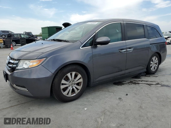 2015 Honda Odyssey EX-L with VIN 5FNRL5H64FB089909, listed as a Copart auction lot 53192035 with 174,909 mi miles and Salvage Title. Bid and sale history available at DreamBid. Image 1.