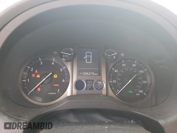 2011 Lexus GX 460 Premium with VIN JTJJM7FX0B5030138, listed as a Copart auction lot 52805215 with 206,275 mi miles and Salvage Title. Bid and sale history available at DreamBid. Image 9.