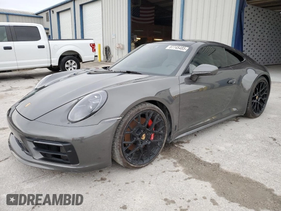 2024 Porsche 911 Carrera S with VIN WP0AB2A98RS219023, listed as a Copart auction lot 87745485 with 0 mi miles and Non Repairable. Bid and sale history available at carsss.com. Image 1.