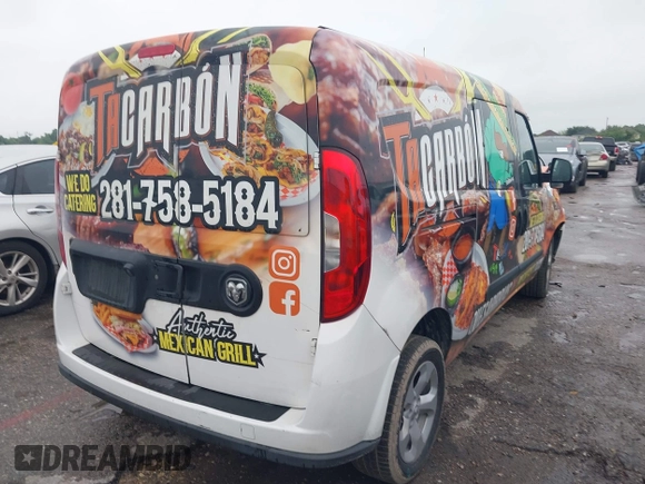2022 Ram ProMaster City Cargo Tradesman with VIN ZFBHRFAB5N6W65379, listed as a IAAI auction lot 42198667 with 92,355 mi miles and . Bid and sale history available at DreamBid. Image 4.