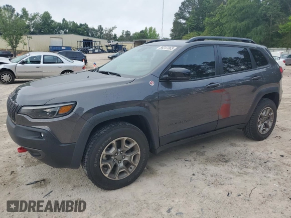 2022 Jeep Cherokee Trailhawk с VIN 1C4PJMBX1ND529146, выставлен на аукционе Copart как лот 56237365 с пробегом 26 718 миль миль и Списание • Salvage title. История ставок и продаж доступна на DreamBid. Изображение 1.