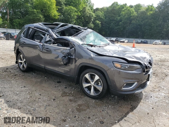 2021 Jeep Cherokee Limited with VIN 1C4PJLDX4MD187701, listed as a Copart auction lot 60745705 with Not provided miles and Non repairable. Bid and sale history available at DreamBid. Image 4.