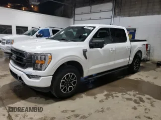 2022 Ford F-150 XL with VIN 1FTEW1EP0NFB91004, listed as a Copart auction lot 55180845 with 21,671 mi miles and Clean Title. Bid and sale history available at DreamBid. Image 1.