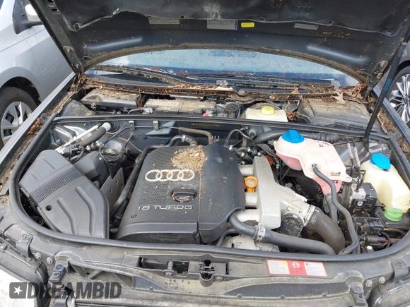 2002 Audi A4 1.8T with VIN WAULC68E22A308336, listed as a IAAI auction lot 41783633 with 1 mi miles. Bid and sale history available at carsss.com. Image 10.