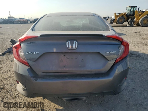 2019 Honda Civic Sport with VIN 19XFC2F88KE033848, listed as a Copart auction lot 53356735 with 78,274 mi miles and Salvage title. Bid and sale history available at DreamBid. Image 6.