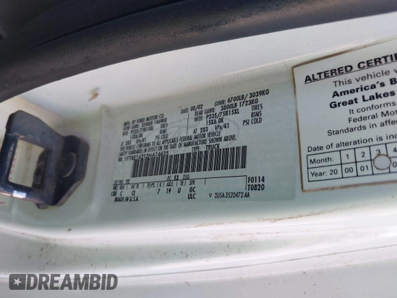 2003 Ford Econoline Cargo with VIN 1FTRE14213HA14635, listed as a IAAI auction lot 41805091 with 108,748 mi miles and . Bid and sale history available at DreamBid. Image 9.