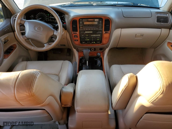 1999 Lexus LX 470 Luxury SUV with VIN JT6HT00W6X0046402, listed as a Copart auction lot 85562544 with NaN miles and Salvage Title. Bid and sale history available at carsss.com. Image 8.