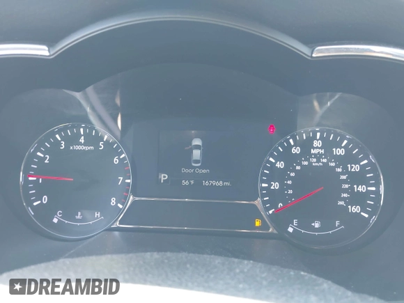 2013 Kia Optima SX with VIN 5XXGR4A66DG202571, listed as a IAAI auction lot 41917407 with 167,968 mi miles. Bid and sale history available at carsss.com. Image 7.