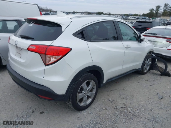 2016 Honda HR-V EX-L w/Navi with VIN 3CZRU5H78GM731268, listed as a IAAI auction lot 41354018 with 58,399 mi miles. Bid and sale history available at carsss.com. Image 4.