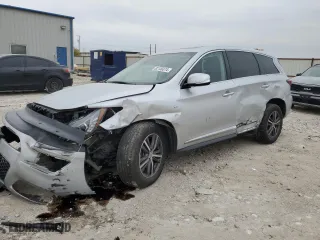2019 Infiniti QX60 PURE with VIN 5N1DL0MM9KC552423, listed as a Copart auction lot 82130374 with 55,312 mi miles and Salvage Title. Bid and sale history available at carsss.com. Image 1.