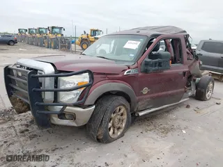 2015 Ford Super Duty F-250 SRW Lariat with VIN 1FT7W2BT4FED15783, listed as a IAAI auction lot 42012550 with 247,885 mi miles. Bid and sale history available at carsss.com. Image 2.