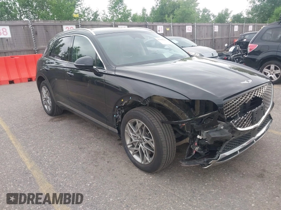 2025 Genesis GV70 2.5T with VIN KMUMADTB7SU199933, listed as a IAAI auction lot 42500513 with 15,384 mi miles and . Bid and sale history available at DreamBid. Image 1.