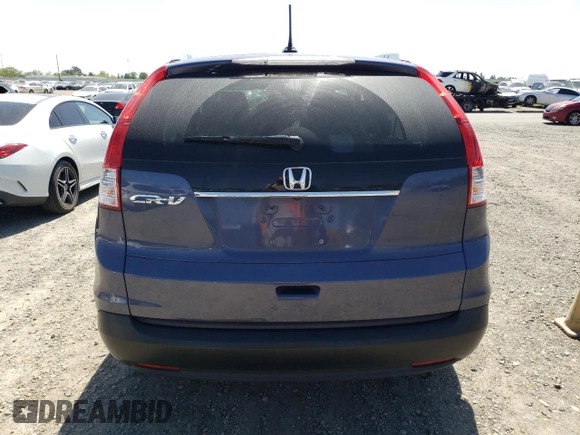 2012 Honda CR-V EX-L with VIN 5J6RM3H71CL048179, listed as a Copart auction lot 52107535 with 104,991 mi miles and Salvage Title. Bid and sale history available at carsss.com. Image 6.